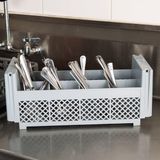 Cambro Camrack 12 cm 8 Bölmeli Çatal Kaşık Bıçak Basketi