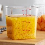 Cambro Polikarbon Camwear 3.8 Litre Ölçekli Kare Saklama Kabı