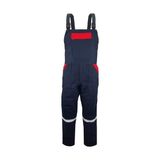 Çamdalı Iş Elbiseleri - Bahçıvan Tulumu 16/12 Lacivert Gabardin Askılı Tulum - Lacivert - Kırmızı