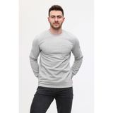 Çamdalı Iş Elbiseleri - Bisiklet Yaka Gri 20/10 Iki Iplik Kışlık Iş Sweatshirt M