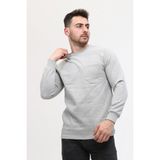 Çamdalı Iş Elbiseleri - Bisiklet Yaka Gri 20/10 Iki Iplik Kışlık Iş Sweatshirt XL