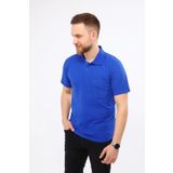 Çamdalı İş Elbiseleri Erkek Polo Yaka T-shirt Saks Mavi Kısa Kollu Pike Örme Iş Tişörtü