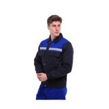 Çamdalı Iş Elbiseleri - Iş Montu - 7/7 Kapitoneli Saks Mavi Robalı Lacivert Kışlık Işçi Mont LACİVERT-3XL