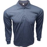 Çamdalı İş Elbiseleri Polo Yaka Lacivert Uzun Kollu Süprem Sweatshirt İş Tişörtü