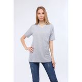 Çamdalı Iş Elbiseleri V Yaka Gri Kısa Kollu Süprem Iş Tişörtü - V Yaka T-Shirt - XL