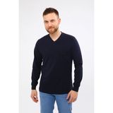 Çamdalı İş Elbiseleri V Yaka Lacivert Uzun Kollu Sweatshirt Süprem İş Tişörtü