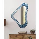CAMDAN TABLO I Asimetrik Geometrik Renkli Dekoratif Duvar Aynası - Modern Tasarım-9 (110x70 cm)