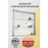 Camdolap.com Cam Dolap - Camlı Vitrin - Cam Dolap - Camlı Koleksiyon Vitrini - Duvar Tipi - Kupa Dolabı (Kurulu ve Kullanıma Hazır Gönderilmektedir.) - ÖLÇÜ:100*100*20 KOD:D001