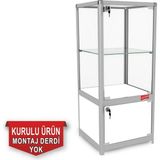 Camdolap.com Cam Dolap - Camlı Vitrin - Cam Dolap - Camlı Koleksiyon Vitrini - Teşhir Vitrini - Kupa Dolabı (Kurulu ve Kullanıma Hazır Gönderilmektedir.) - 9540D