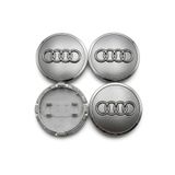 Camel Audi A4-A5-A6-Q7 2016/2022 Jant Göbek Arması 4 lü Takım (Oem Kalite) 8W0601170A 4M0601170 (Koyu Gri)