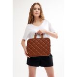 Camel Kapitoneli Askılı 13 & 14 Inç Evrak Ve Laptop Çantası