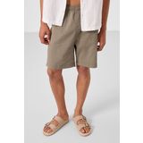 Camel Standart Fit Dokuma Hafif Esnek Chino Erkek Şort - 81293