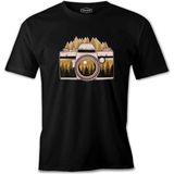 Camera With A Forest View Siyah Erkek Tshirt - XL