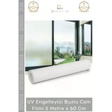 #Camfilmi Buzlu Uv Engelleyici Güneş Korumalı Gizlilik Sağlayan Dekoratif Cam Filmi 5 Metre X 60 Cm Vitrin