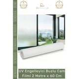 #Camfilmi Uv Engelleyici Buzlu Güneş Koruyucu Kaliteli Profesyonel Cam Filmi 2 Metre X 60 Cm Vitrin