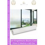 #Camfilmi Uv Engelleyici Kaliteli Şık Pratik Gizlilik Sağlayan Buzlu Cam Filmi 2 Metre X 60 Cm Vitrin