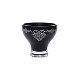Camhare Dival Platin Kase, 14 cm Çap, 13 cm Yükseklik, Siyah