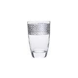 Camhare Labirent Platin 6'lı Su Bardağı, 12 cm Yükseklik, Renkli