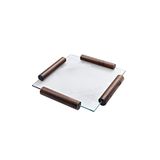 Camhare Saray Platin Kare Tepsi No 2, 28x28 cm, Renkli