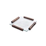 Camhare Taç Platin Kare Tepsi No 4, 28x28 cm, Renkli