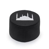 Cami Kalıp Sarık Takkesi, Siyah, Keçe (57 Cm) | Dini ve Manevi Ürünler