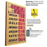 Cami Market Buyuk Imsakiye - Cami Saati - Ezan Vakitlerini Gosteren Saat