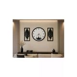 Cami Temalı Şık Duvar Saati 40 Cm Çiçekler 40 Cm No4036