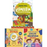Camiden Parka İlk Kelimelerim / Oyuncaklı Kitap / Duyguları Gösteren Ayna / Rabbimi Biliyorum Şekilleri Öğreniyorum (Tak/Çıkar Kitap)