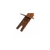 CAMİMARKET Selçuklu Yakma Desenli Ahşap Rahle - Büyük - 65 cm