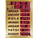 Camimarket Vakitmatik - Cami Saati - Dijital İmsakiye - Kumandalı - Dijital Cami Saati