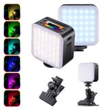 CAMOLA Taşınabilir RGB Video Işığı, RGB+CTC Çift Taraflı Mini RGB Kamera Işığı, 2500-9000K, 27 Işık Efekti, 2000mAh Şarj Edilebilir+360° Tam Renkli Mini RGB Video Işığı