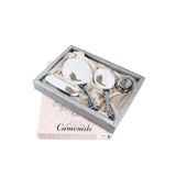 CAMOMILE Beyaz Ayna Tarak Takımı Gelin Çeyizliği Ayna Tarak Seti Model 3