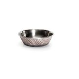 Camon Kübik Baskılı Çelik Mama ve Su Kabı 950 ml 15,5 cm Köpek Kedi Kabı