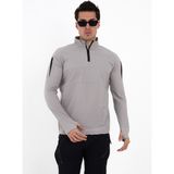 Camp Scoutland CAMP136 Outdoor Tactical Su iticili Erkek Taktik Sweatshirt - Taş - 2XL