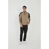 Camp Scoutland CAMP138 Outdoor Tactical Su iticili Erkek Taktik Sweatshirt - Bej - 3XL