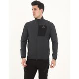 Camp Scoutland CAMP255 Outdoor Tactical Su iticili Erkek Fermuarlı Taktik Sweatshirt - Antrasit - XL