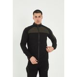 Camp Scoutland CAMP260 Outdoor Tactical Su Iticili Erkek Fermuarlı Taktik Sweatshirt - Siyah - 2XL