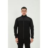 Camp Scoutland CAMP260 Outdoor Tactical Su Iticili Erkek Fermuarlı Taktik Sweatshirt - Yeşil - Siyah - 2XL