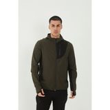 Camp Scoutland CAMP265 Outdoor Tactical Su Iticili Erkek Fermuarlı Taktik Sweatshirt - Haki