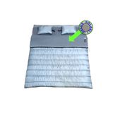 CAMP STORY Neo -23 350 gr Elyaf+200 Gr Peluş Polarlı Yastıklı Çift Kişilik Uyku Tulumu Gri