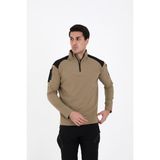 CAMP137 Outdoor Tactical Su iticili Erkek Taktik Sweatshirt - 3XL - Bej