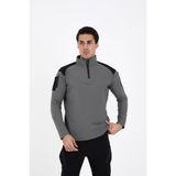 CAMP137 Outdoor Tactical Su iticili Erkek Taktik Sweatshirt - 3XL - Gri