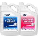 Camper Chem Karavan Tekne Tuvalet Kimyasalı-Camper Chem Atık Parçalayıcı, Koku Giderici Sifon Kimyasalı 2'li Set