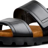 CAMPER Erkek Brutus Sandal 2 kayışlı sandalet, Black, 44 EU