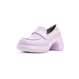 Camper Thelma K201292-019 Mor Deri Kadın Makosen Loafer Ayakkabı
