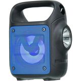 Camping Bluetooth Hoparlör Taşınabilir Kablosuz Wireless Speaker El Fenerli Ikaz LED Işıklı Usb/tf Kart Girişlli Ses Bombası - Mavi