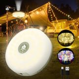Camping Lights LED Dış Mekan Şarjlı Asılabilir Lamba, USB Bağlantılı, Çok Renkli ve Sıcak Beyaz Işık, Çadır ve Kamp Aydınlatması
