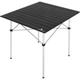 Campology Alüminyum Katlanabilir Kamp ve Piknik Masası Xl - 70x70x70 cm - Siyah