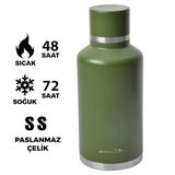 Campout NG165 2000 ml Çift Katmanlı Koyu Yeşil Termos