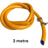 Campout Tüp gaz hortum orjinal 10mm, 3 Metre, 2 Kelepçe,TSE onaylı lpg gaz hortumu Aygaz milangaz her marka tüpe uygundur